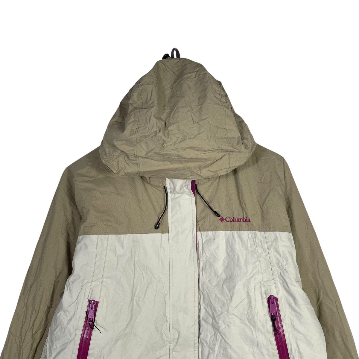 Columbia Vintage Columbia Omni-Tech Hooded Outdoor Rain Jacket Size L / US 10 / IT 46 - 2 Thumbnail