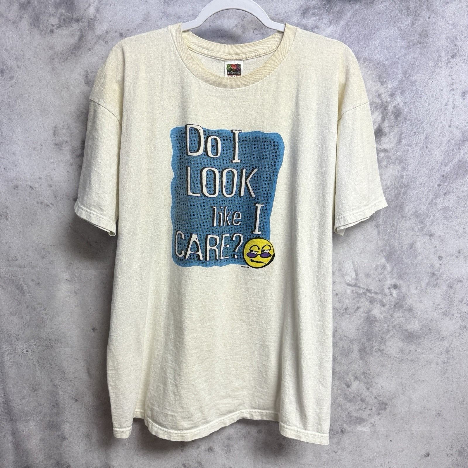 Vintage Vintage Do I Look Like I Care T Shirt Mens XXL White Size US XXL / EU 58 / 5 - 2 Thumbnail