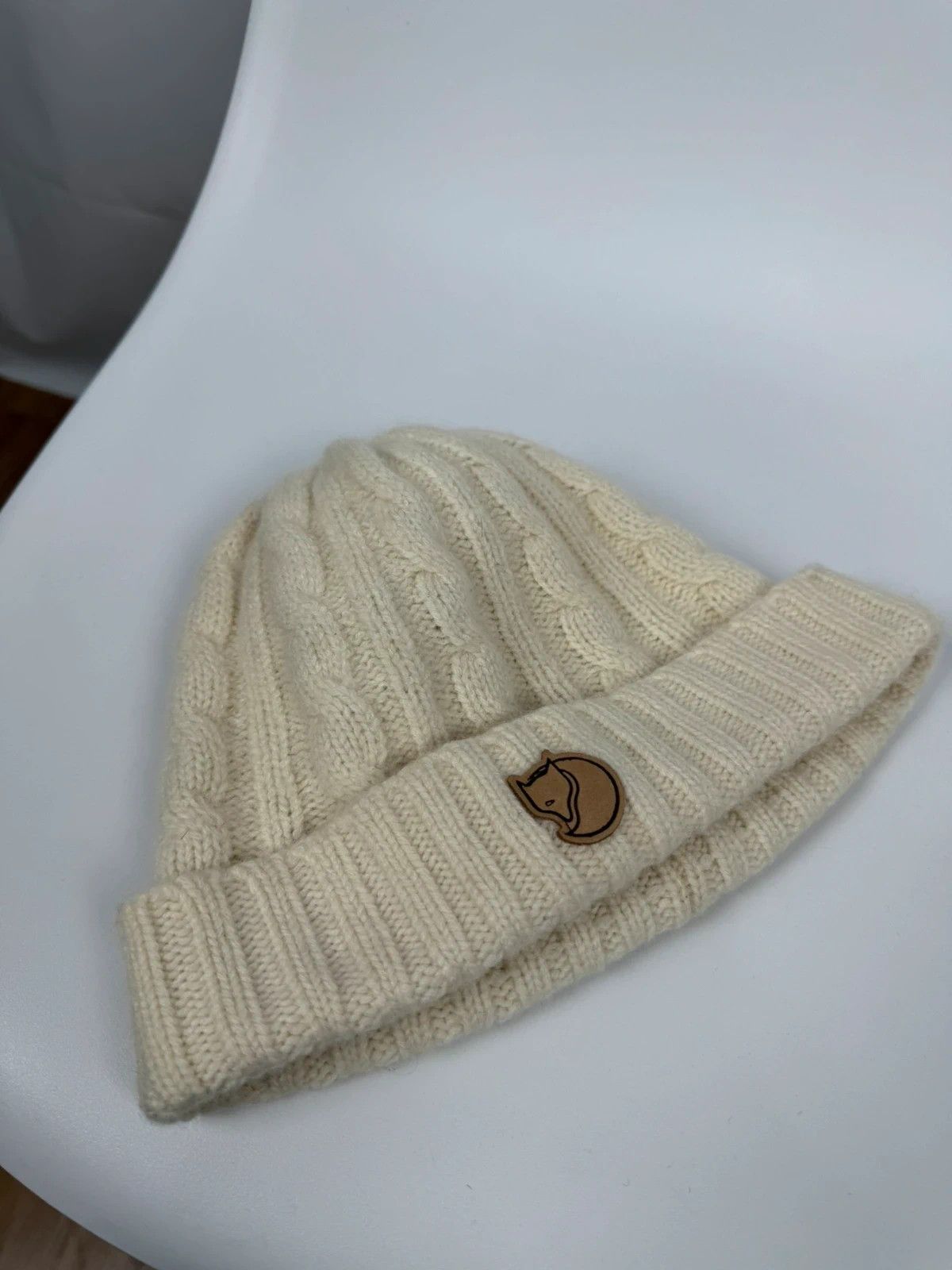 Fjallraven Fjallraven Cable Knit Wool-Nylon Beanie Hat One Size Size ONE SIZE - 6 Thumbnail