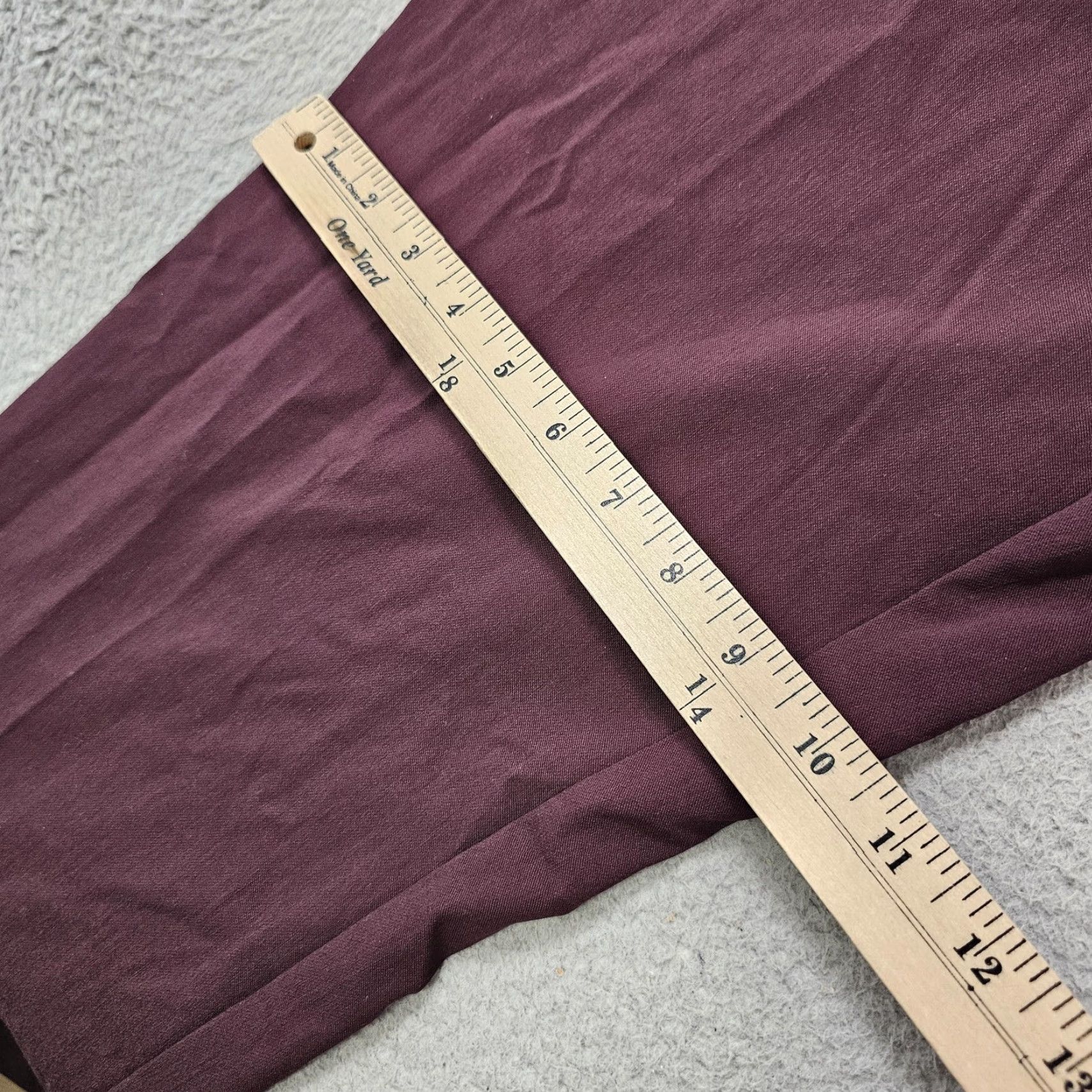 Tommy Hilfiger Tommy Hilfiger Pants Mens 40x34 Burgundy THFlex Tate Stretch Dress TTEAPH1A0151 Size US 40 / EU 56 - 7 Thumbnail