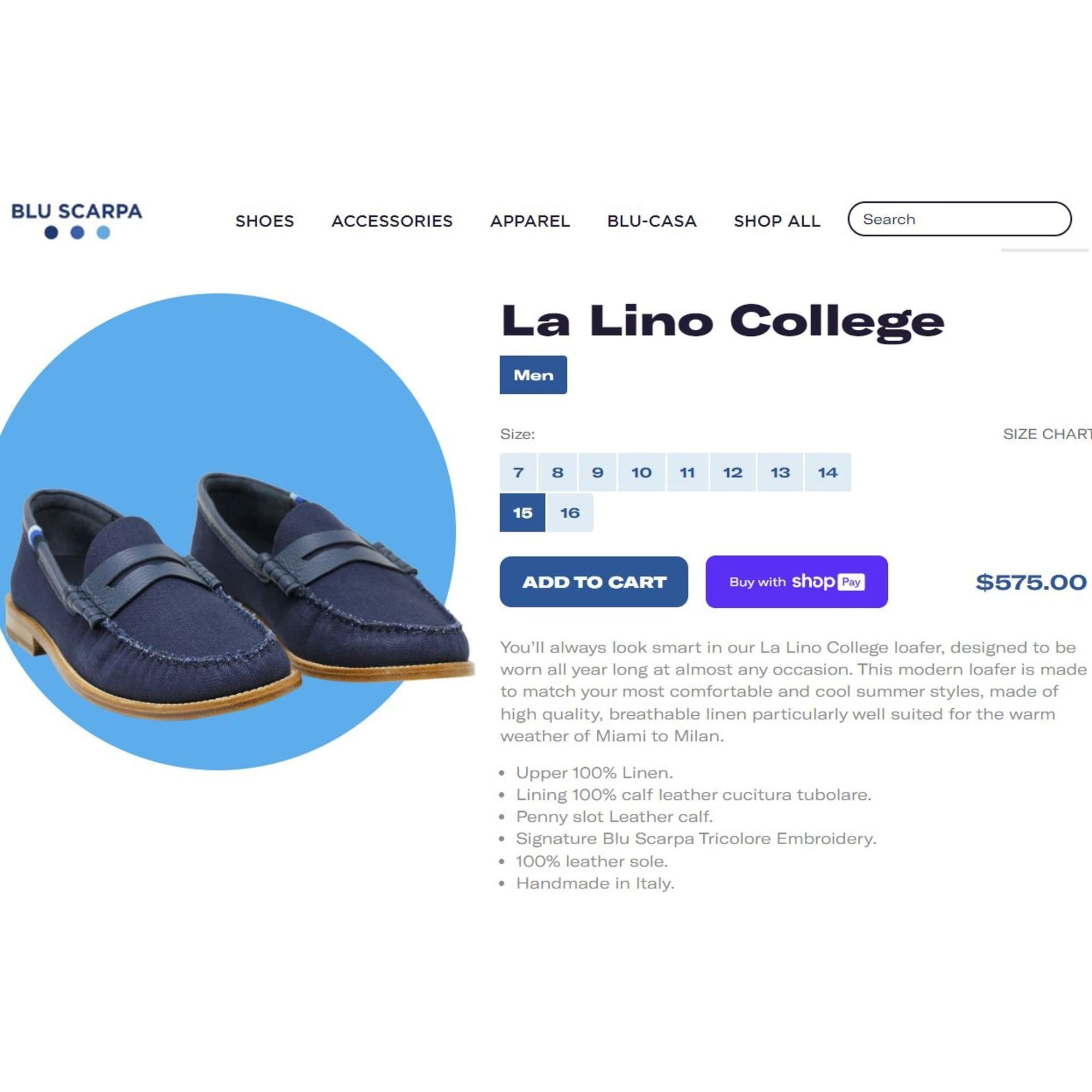 Other NEW Blue Scarpa Italy Men's 15 Blue Dress Shoes Penny Loafer Size US 15 / EU 48 - 4 Thumbnail