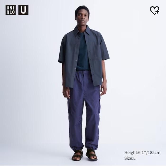 Japanese Brand Uniqlo U Parachute Wide Cargo Baggy Pants Size US 32 / EU 48 - 8 Thumbnail