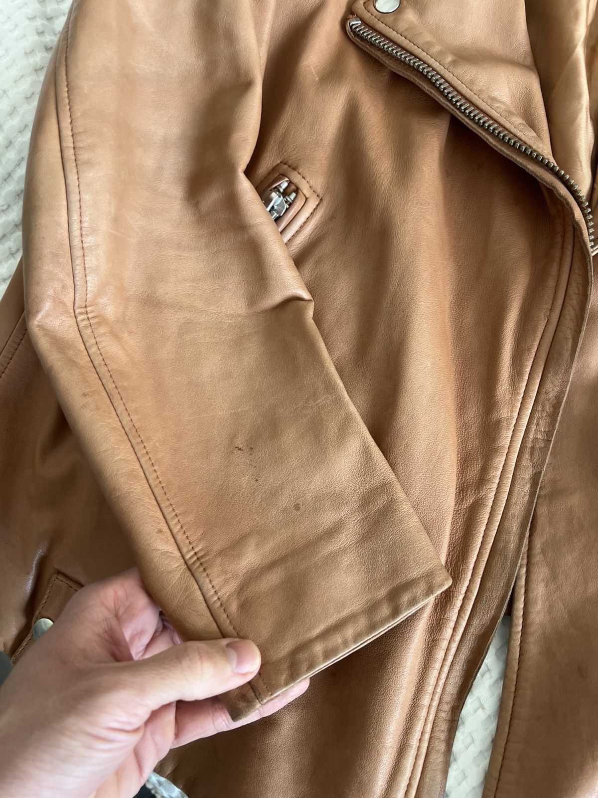 Acne Studios Acne Studios Leather Swift Jacket Size M / US 6-8 / IT 42-44 - 11 Thumbnail