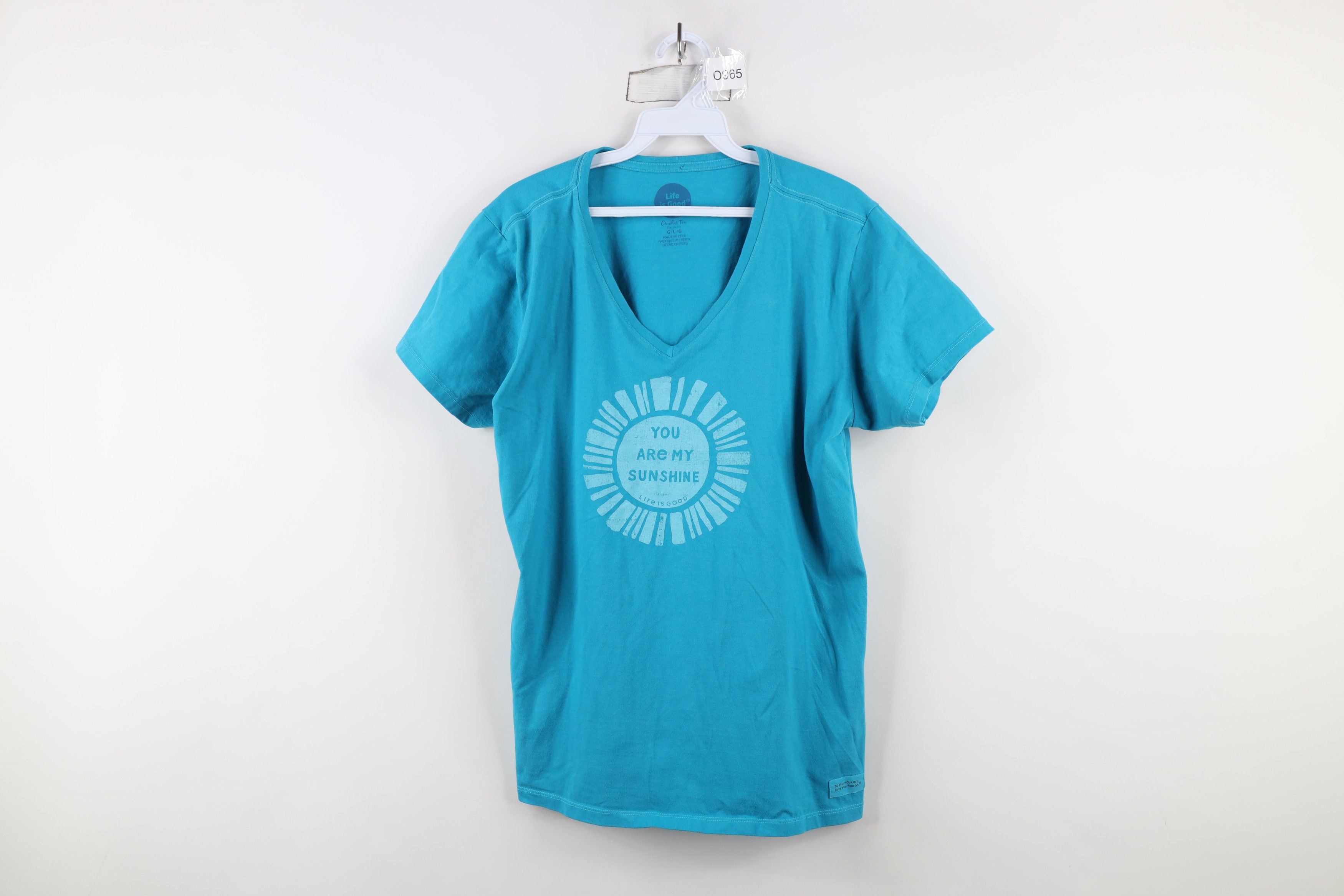 Life is Good × Vintage Life Is Good You Are My Sunshine V-Neck T-Shirt Crusher Size L / US 10 / IT 46 - 1 Thumbnail