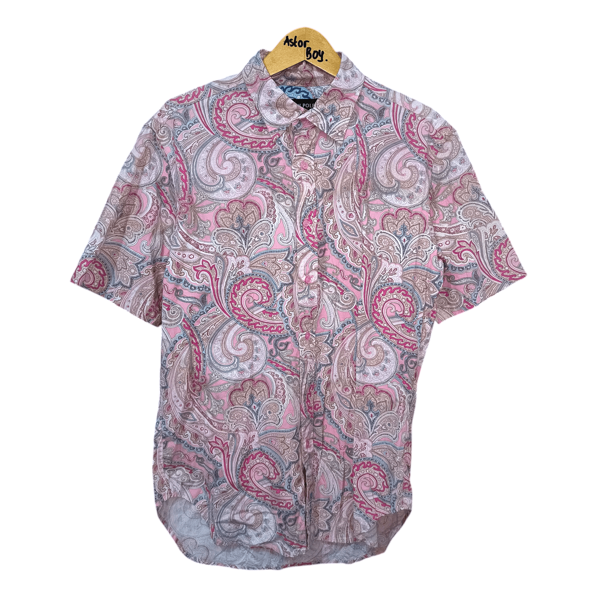BEANPOLE × Vintage Vintage Bean Pole Paisley Pink Shirts Size US XL / EU 56 / 4 - 1 Thumbnail