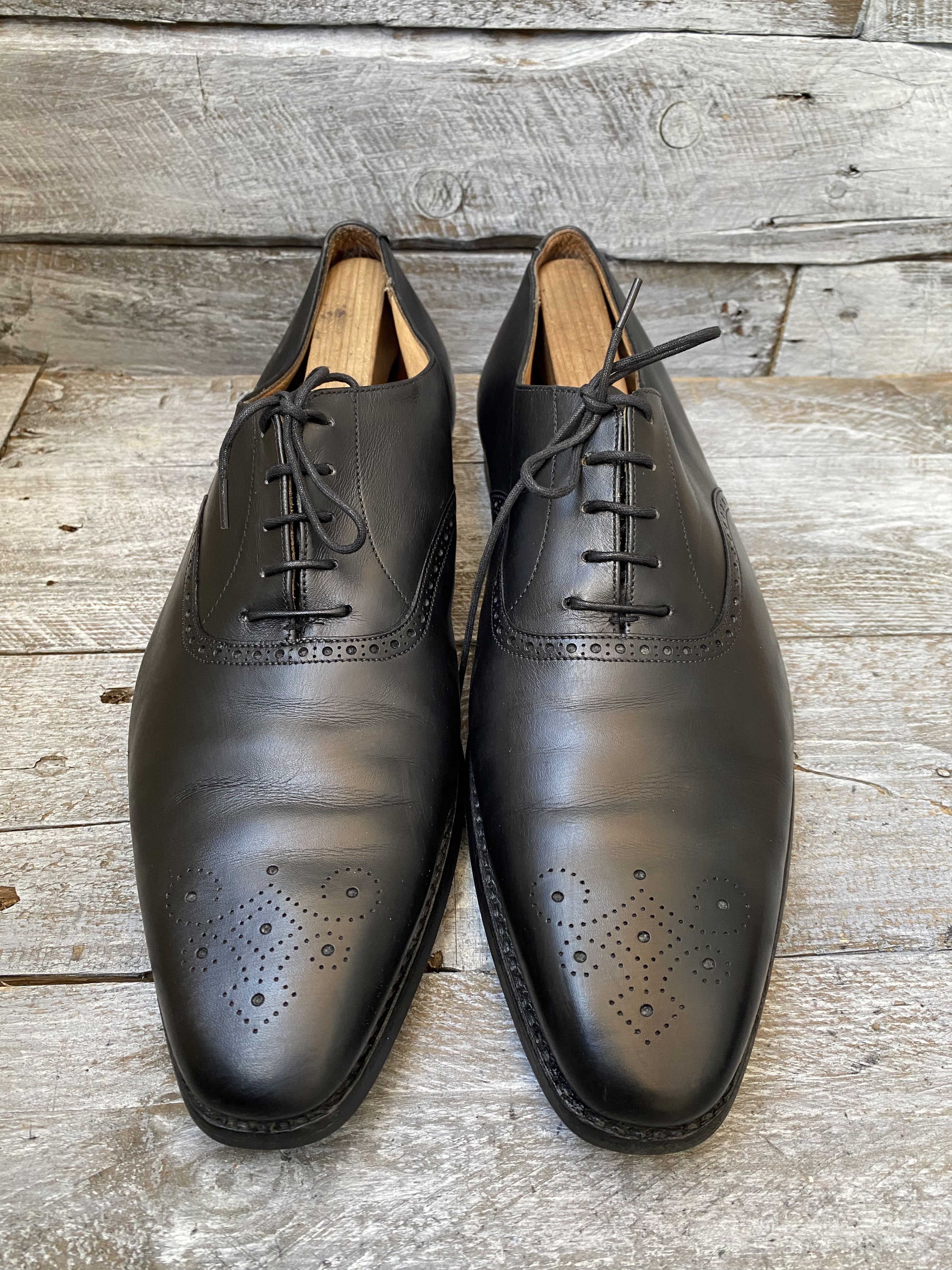 Crockett & Jones Crockett and jones oxford black leather shoes Uk 10.5E Size US 11.5 / EU 44-45 - 3 Thumbnail