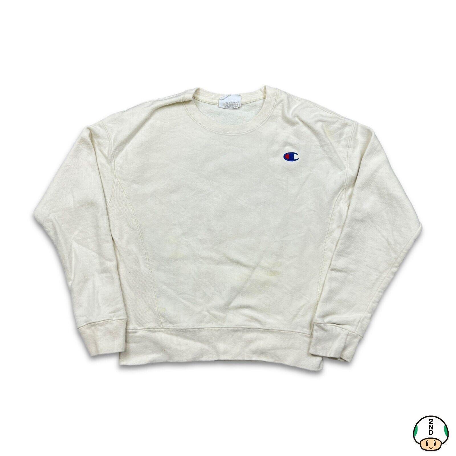 Champion × Vintage Champion Sweatshirt Small C Logo Reverse Weave Pullover Crew Size US S / EU 44-46 / 1 - 1 Thumbnail