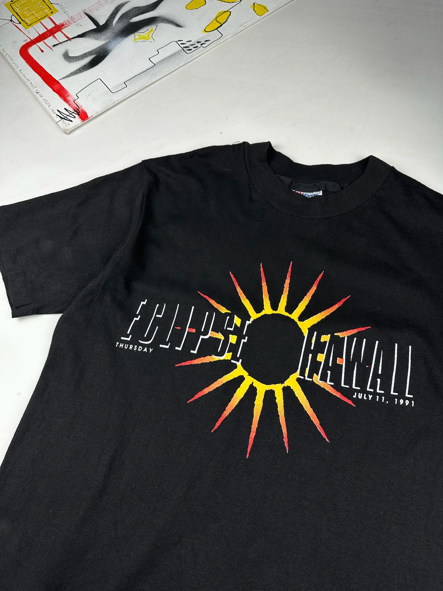 Japanese Brand Vintage 1991 Solar Eclipse T-Shirt acid drugs Graphic Size US M / EU 48-50 / 2 - 1 Thumbnail