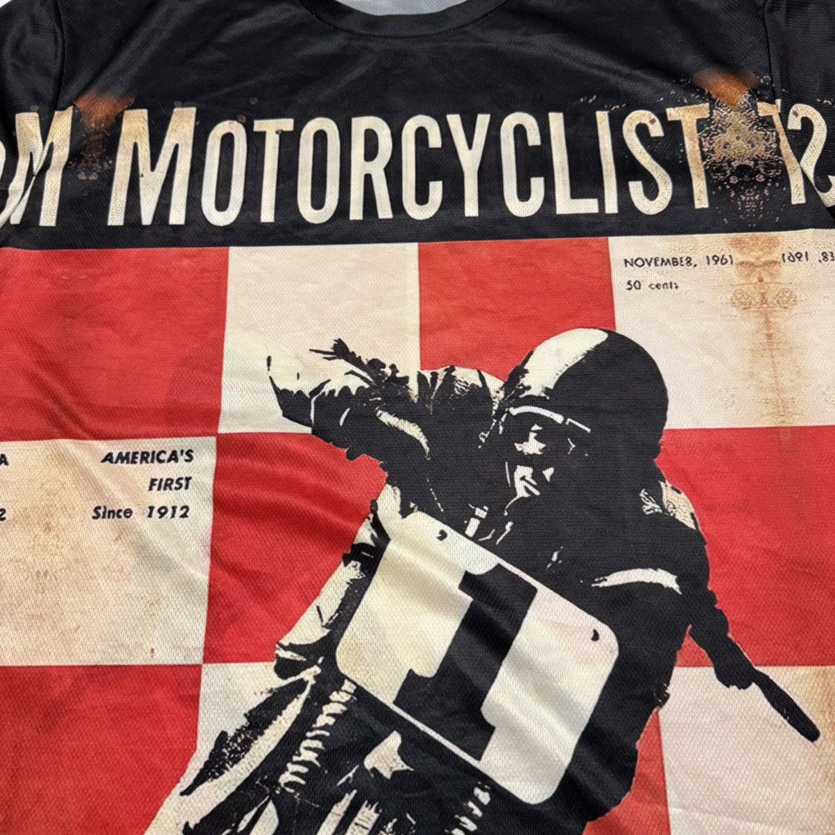 Vintage Vintage Motorcycle Biker Print Men’s T-Shirt Street Retro Size US XXL / EU 58 / 5 - 4 Thumbnail