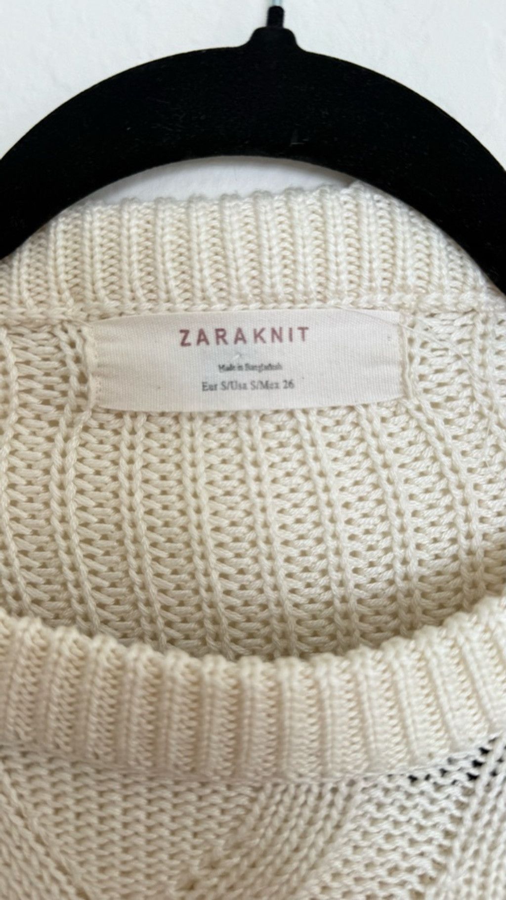 Zara ZARA Knit Sweater – Size S, Cream/ Beige, Retail Price $98 Size S / US 4 / IT 40 - 2 Thumbnail
