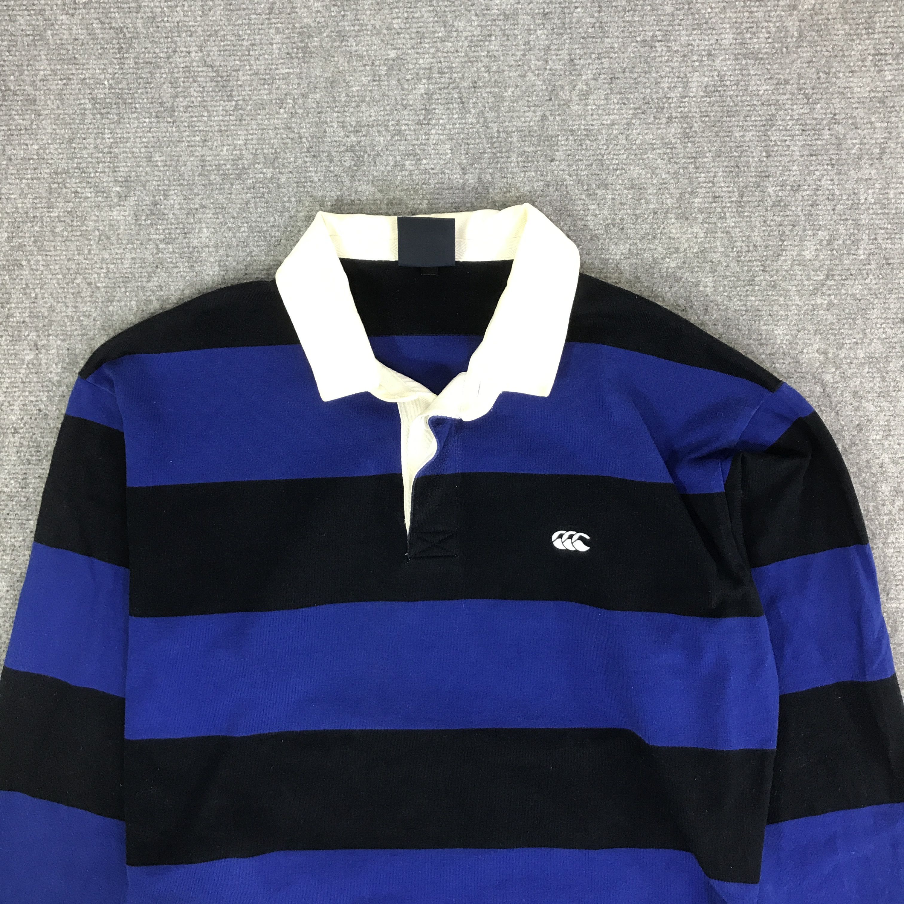 Canterbury of New Zealand CANTERBURY STRIPED LONG SLEEVE POLO SHIRT K93B41 Size US L / EU 52-54 / 3 - 2 Thumbnail