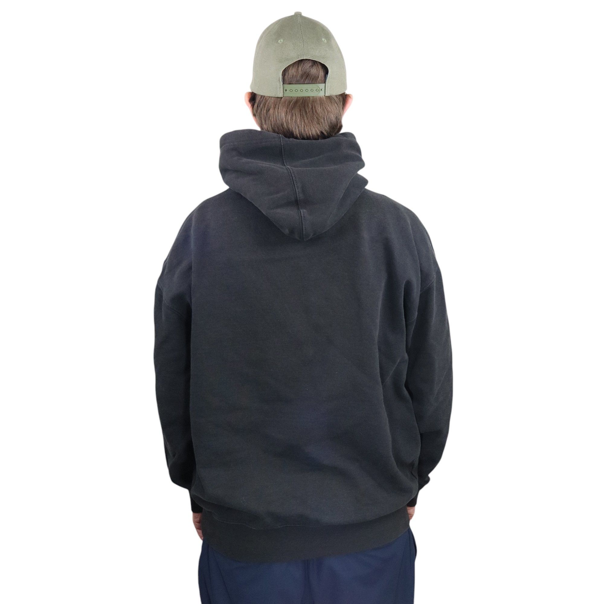 Nike × Vintage Y2K Boxy Baggy Distressed Black Heavyweight Hoodie Mens XL Size US XL / EU 56 / 4 - 2 Thumbnail
