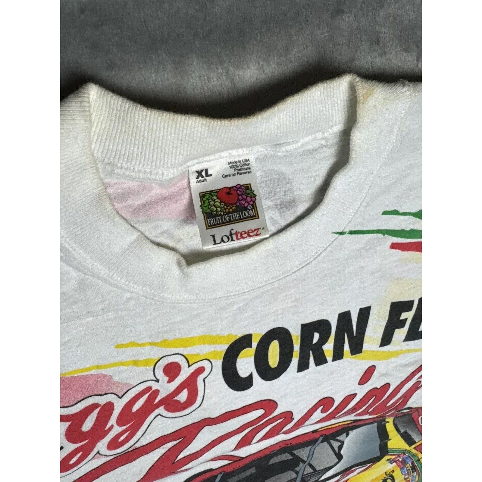 Fruit Of The Loom VTG 1996 Chase Mens XL NASCAR Terry Labonte Kelloggs AOP Size US XL / EU 56 / 4 - 22 Thumbnail