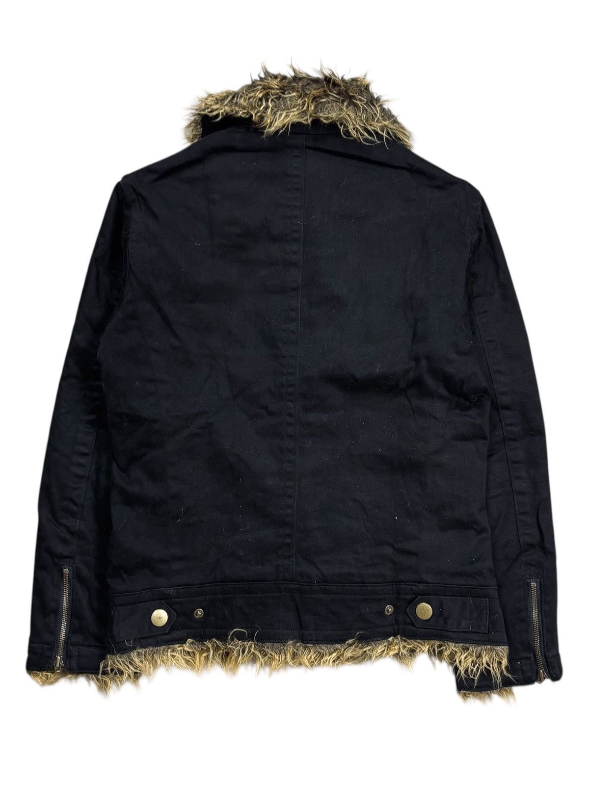 Tornado Mart Archive Tornado Mart - Vkei Style Trim Fur Jacket Size US M / EU 48-50 / 2 - 3 Thumbnail