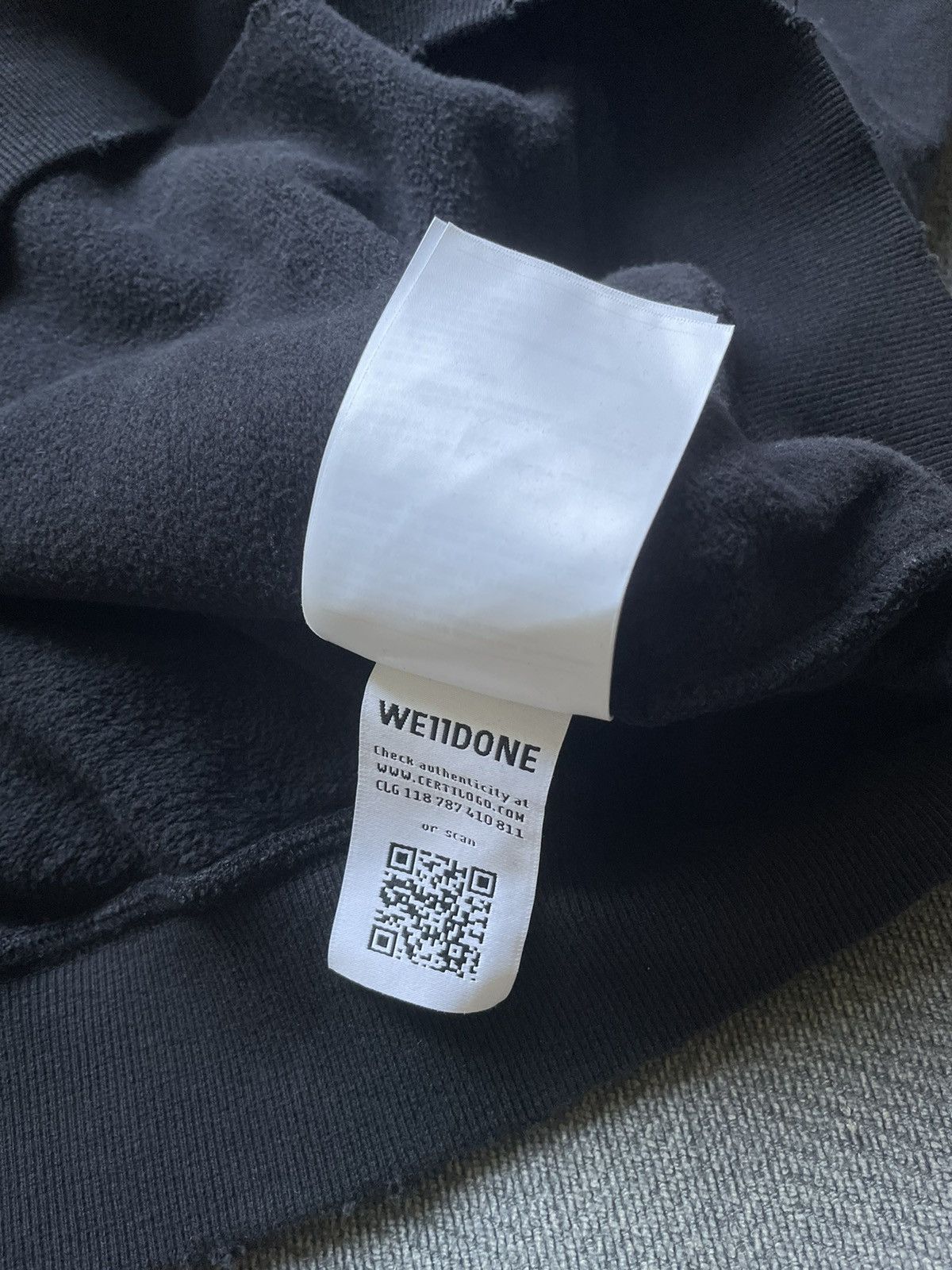 WE11DONE Distressed Oversized Hoodie Size US M / EU 48-50 / 2 - 4 Thumbnail