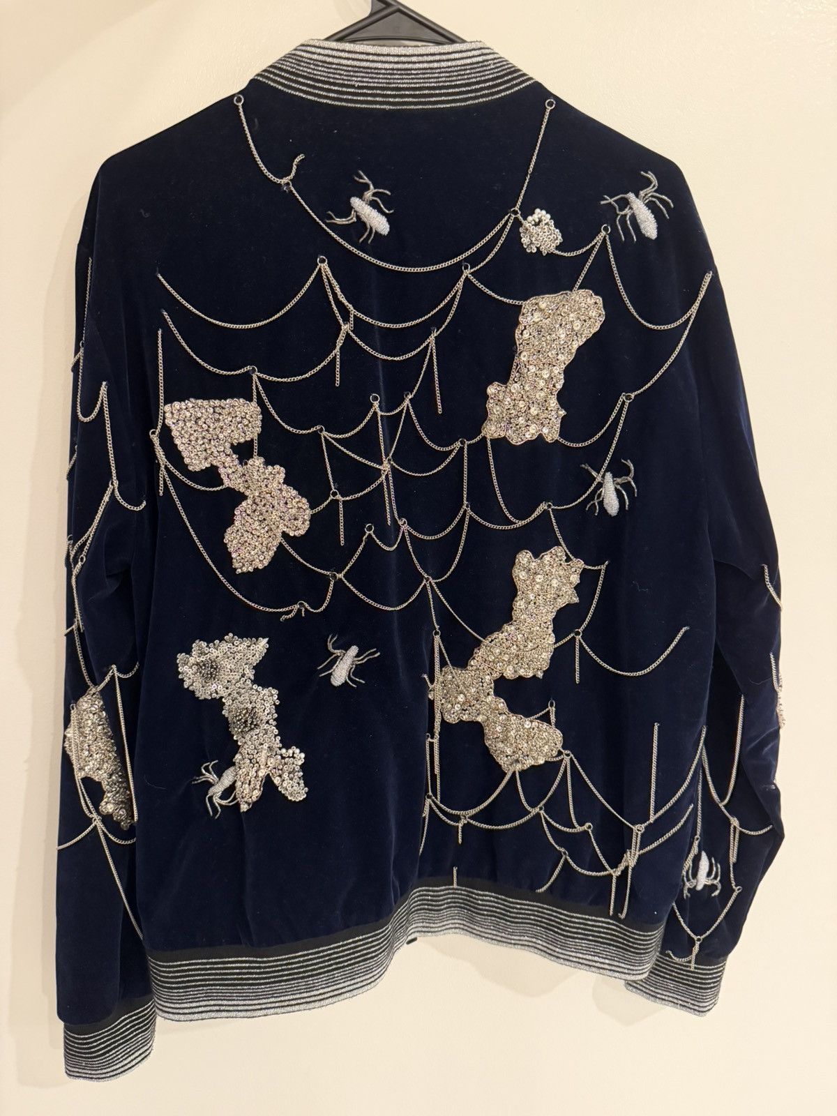 Libertine Libertine Navy Velvet Spider Jacket Size US M / EU 48-50 / 2 - 2 Thumbnail