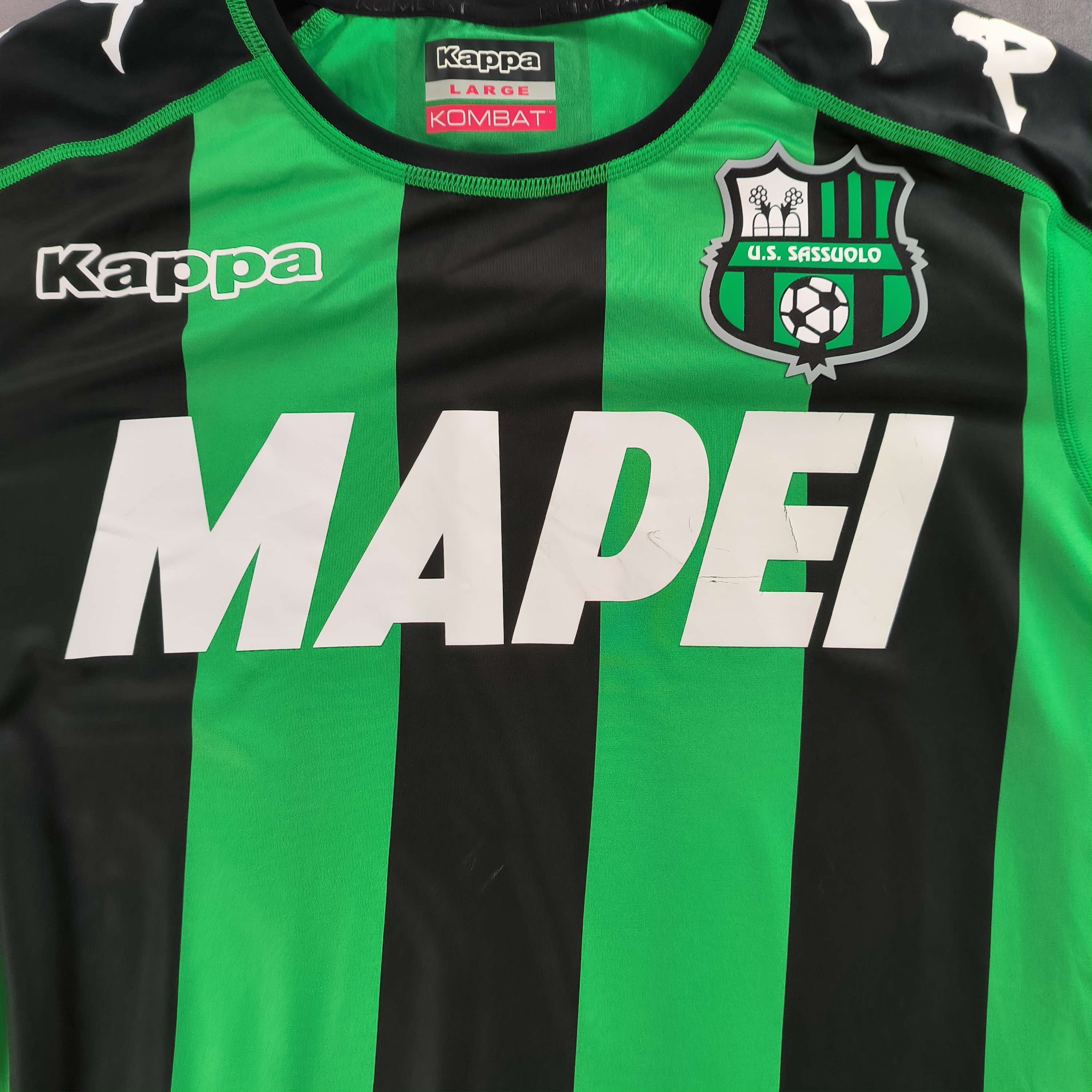 Kappa Sassuolo 2016-17 Kappa home player issue football jersey L Size US L / EU 52-54 / 3 - 3 Thumbnail