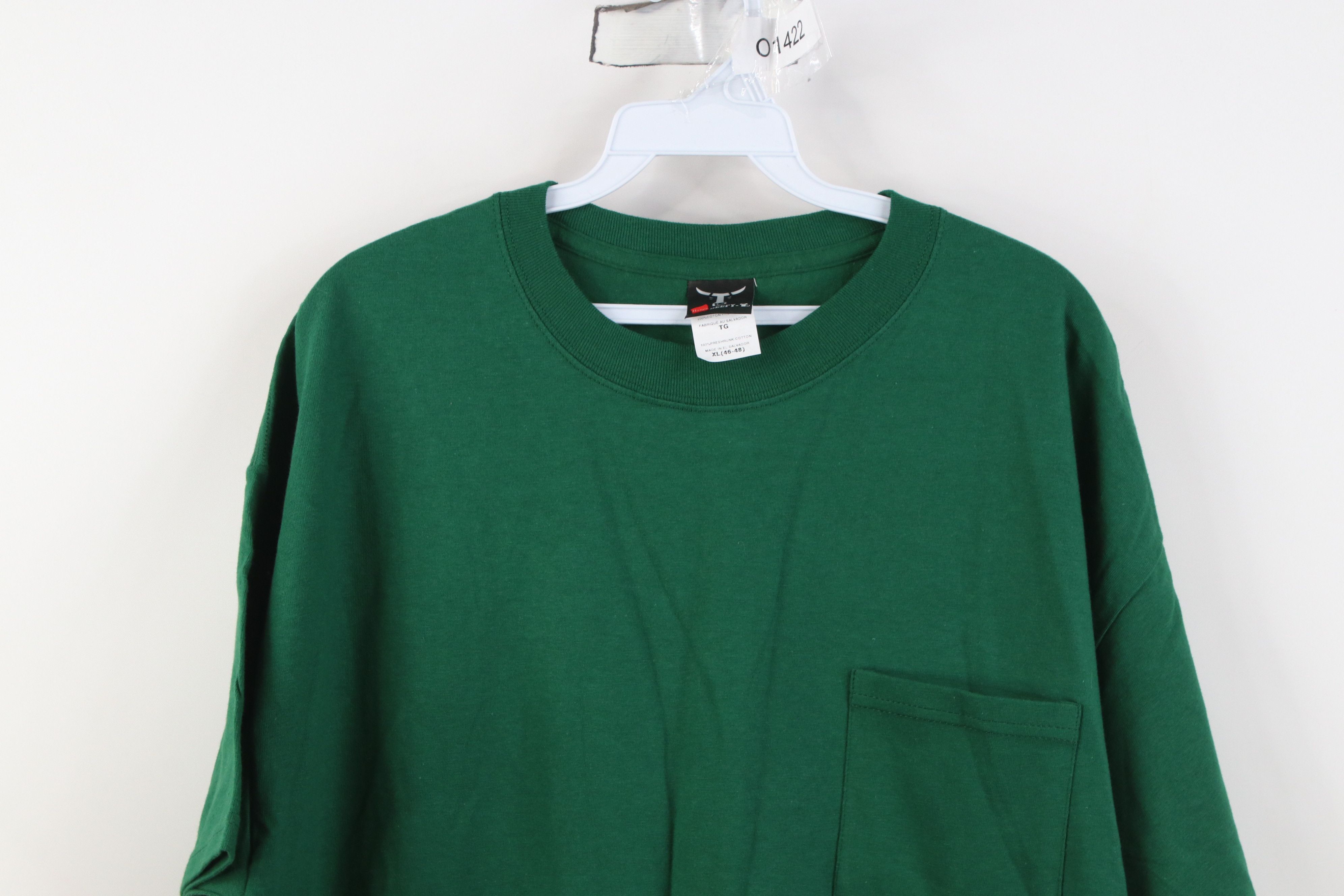 Hanes Deadstock Vintage Y2K Hanes Beefy Cotton Pocket T-Shirt Size US XL / EU 56 / 4 - 2 Thumbnail