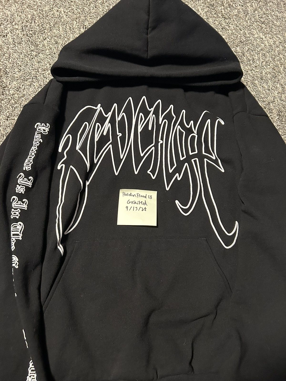 Revenge Revenge Arch Outline Hoodie Grailed