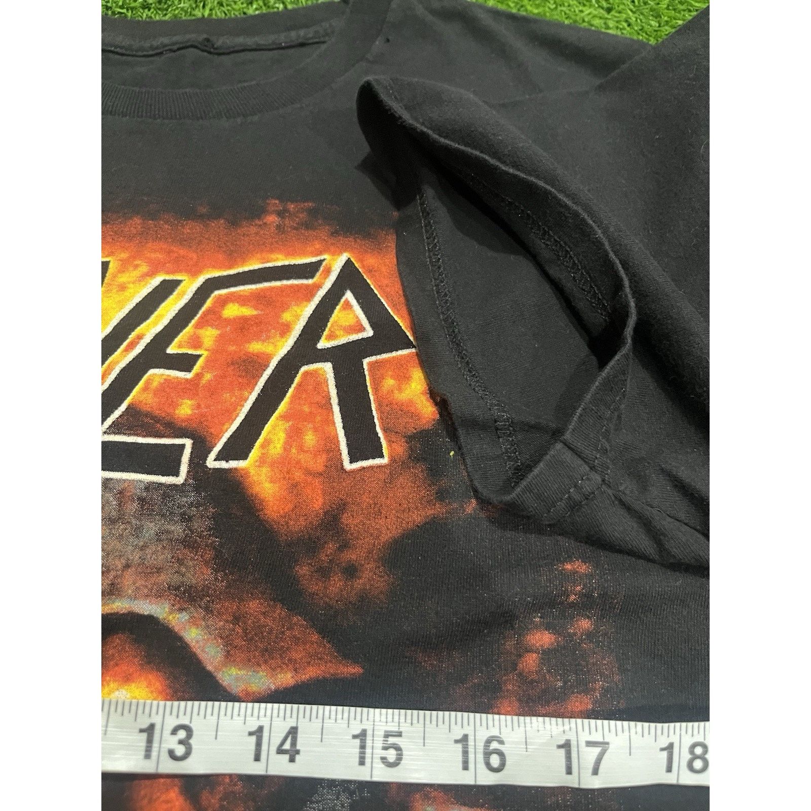 Vintage SLAYER UNDEAD SOLDIER T-Shirt THRASH METAL Medium Y2K No tag Size US L / EU 52-54 / 3 - 6 Thumbnail
