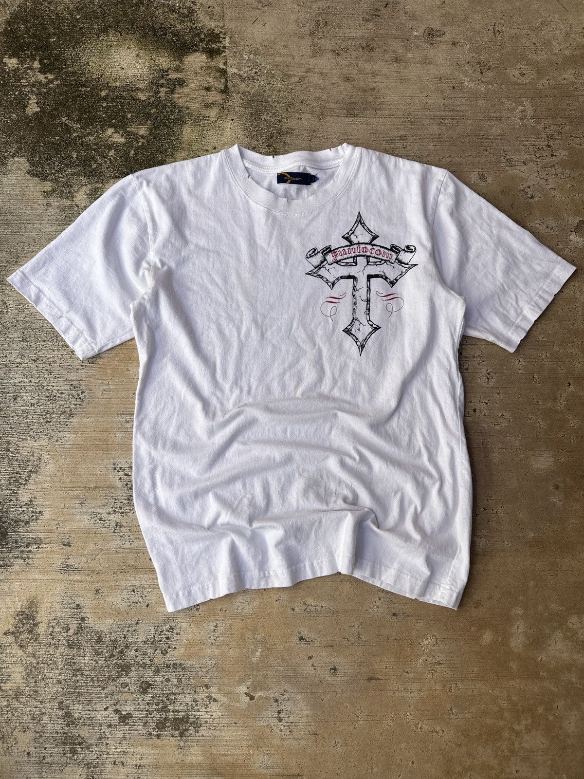 Affliction Y2k 2000s cross wings skull tribal affliction white tshirt Size US L / EU 52-54 / 3 - 3 Thumbnail