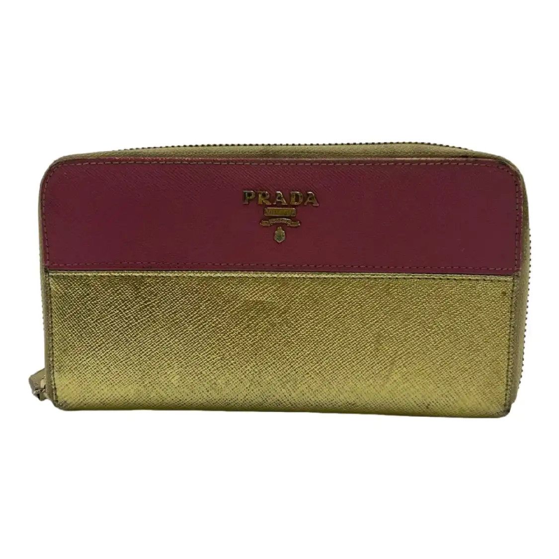 Prada PRADA Saffiano Small color-block cowhide leather wallet Size ONE SIZE - 1 Thumbnail