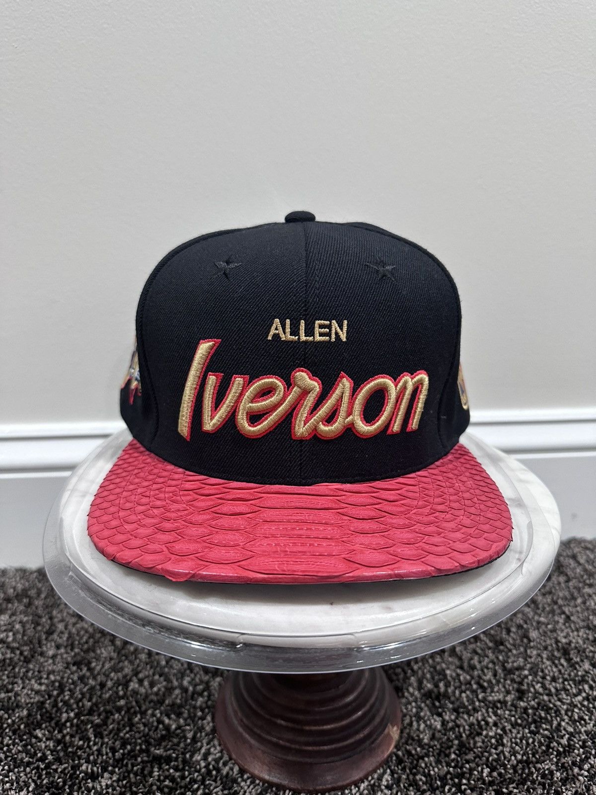 Just Don × Mitchell & Ness Just Don x Mitchell & Ness 76ers Allen Iverson Black Hat Size ONE SIZE - 1 Thumbnail
