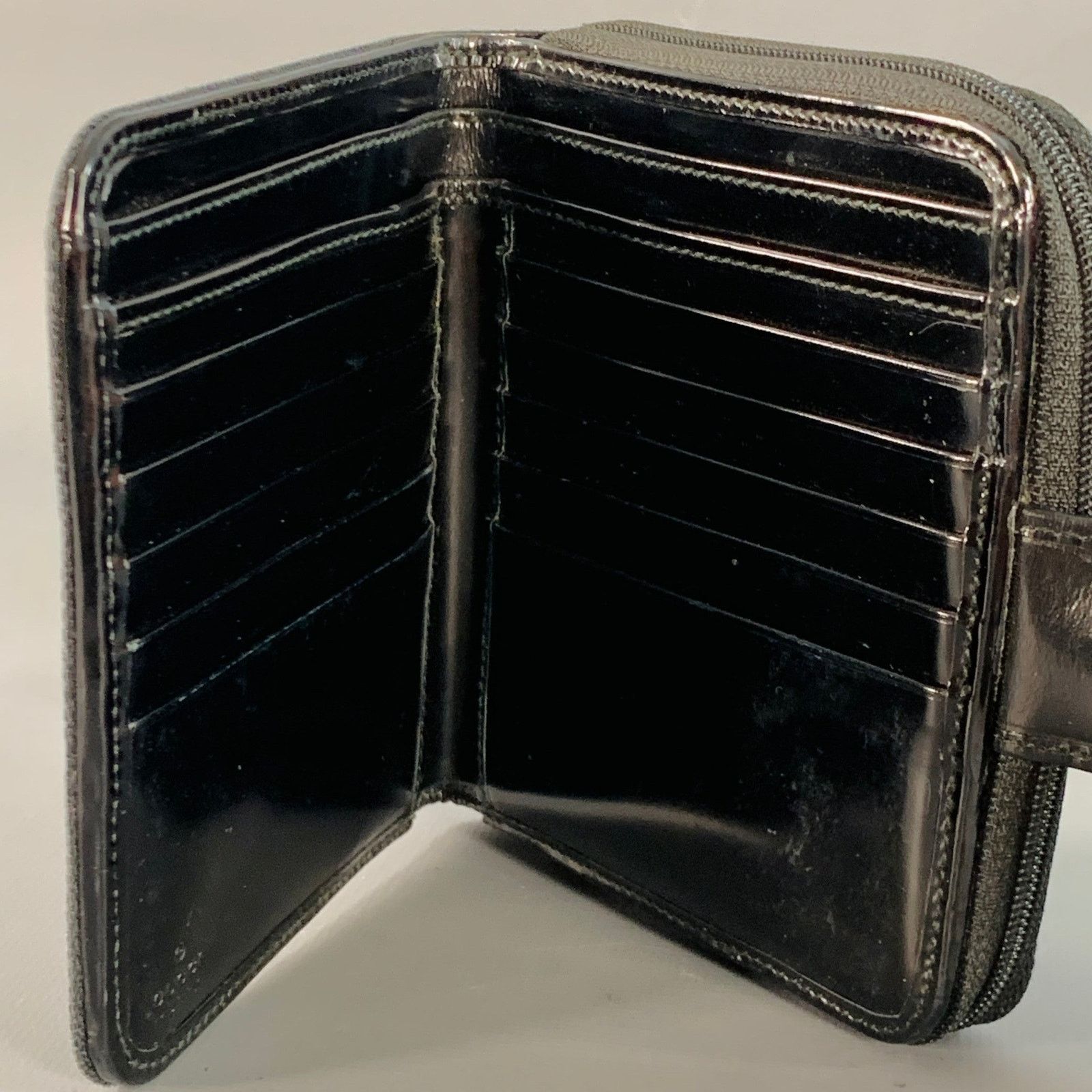 Gucci GUCCI Black Cream Stripe Canvas Wallet Size ONE SIZE - 3 Thumbnail