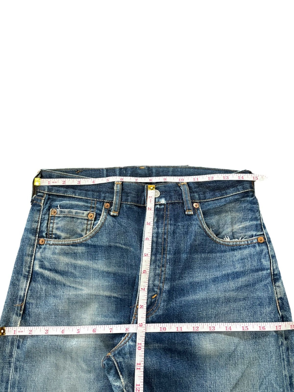 Levi's Vintage 80s Levi’s 502 Big E Selvedge Talon Baggy Jeans Size US 30 / EU 46 - 12 Thumbnail