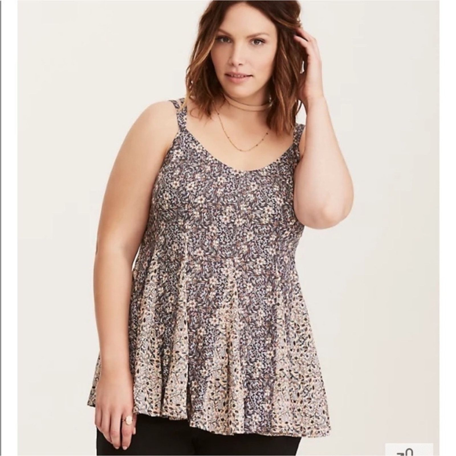 Other Torrid Strappy Floral Multi Print Cami Size L / US 10 / IT 46 - 1 Thumbnail