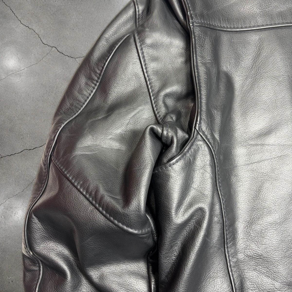Harley Davidson VTG Harley Davidson USA Made Leather Jacket Cafe Racer Large Size US L / EU 52-54 / 3 - 20 Thumbnail