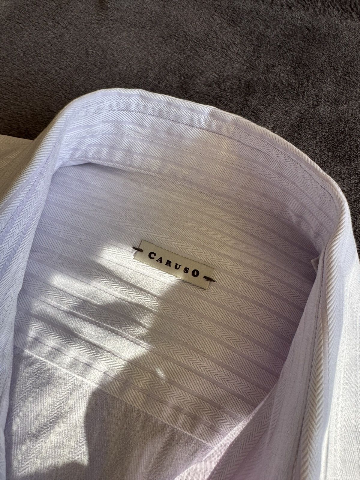 Caruso Caruso luxury cotton men's shirt Size US S / EU 44-46 / 1 - 6 Thumbnail