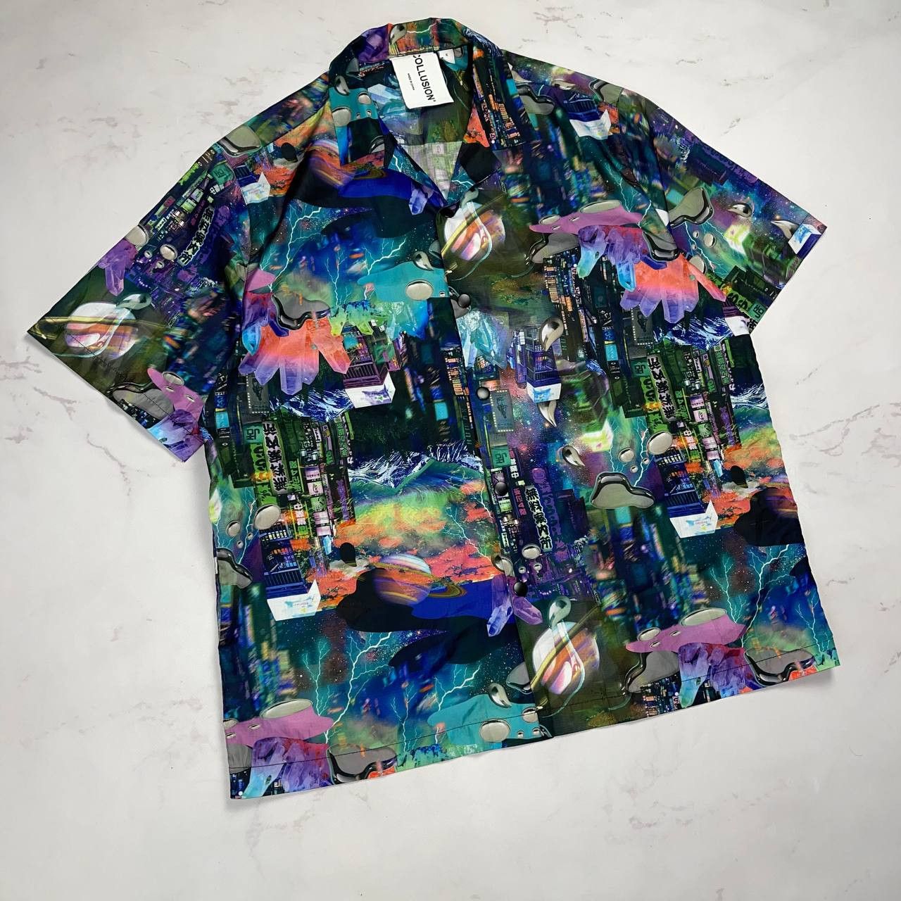 Vintage Avant-Garde x streatwear cropped shirt size m cosmos Size US M / EU 48-50 / 2 - 2 Thumbnail