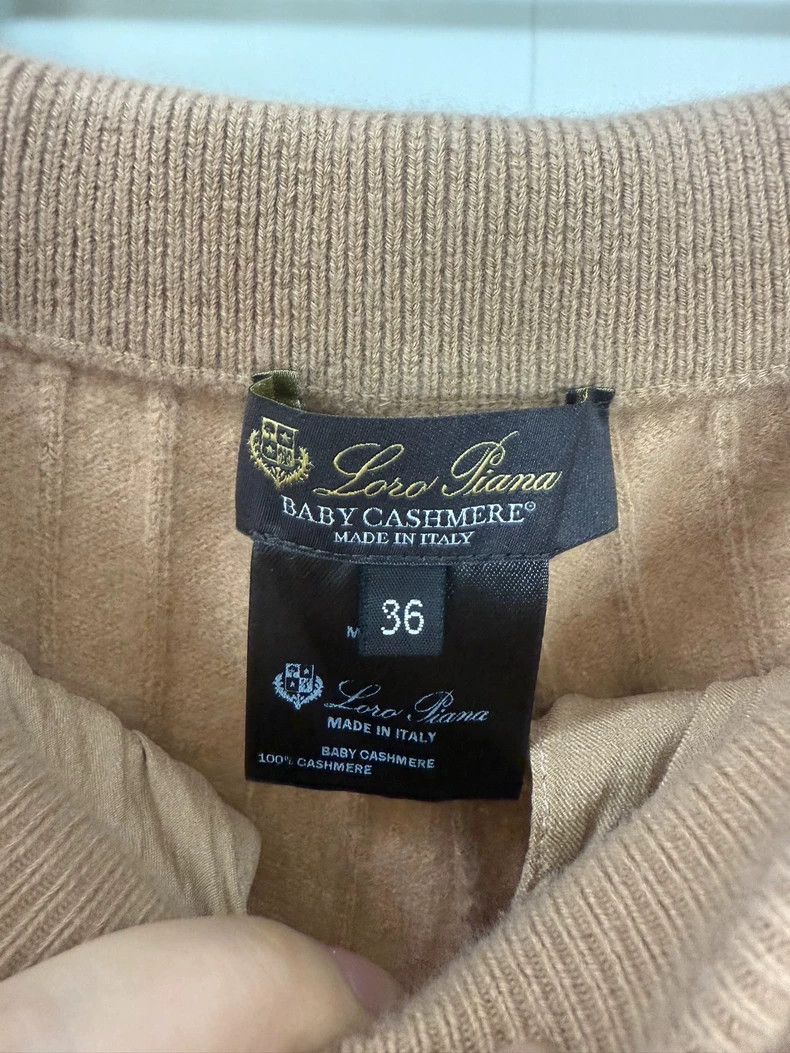 Loro Piana LORO PIANA Small cashmere wide leg pants Size 24" / US 00 / IT 34 - 7 Thumbnail