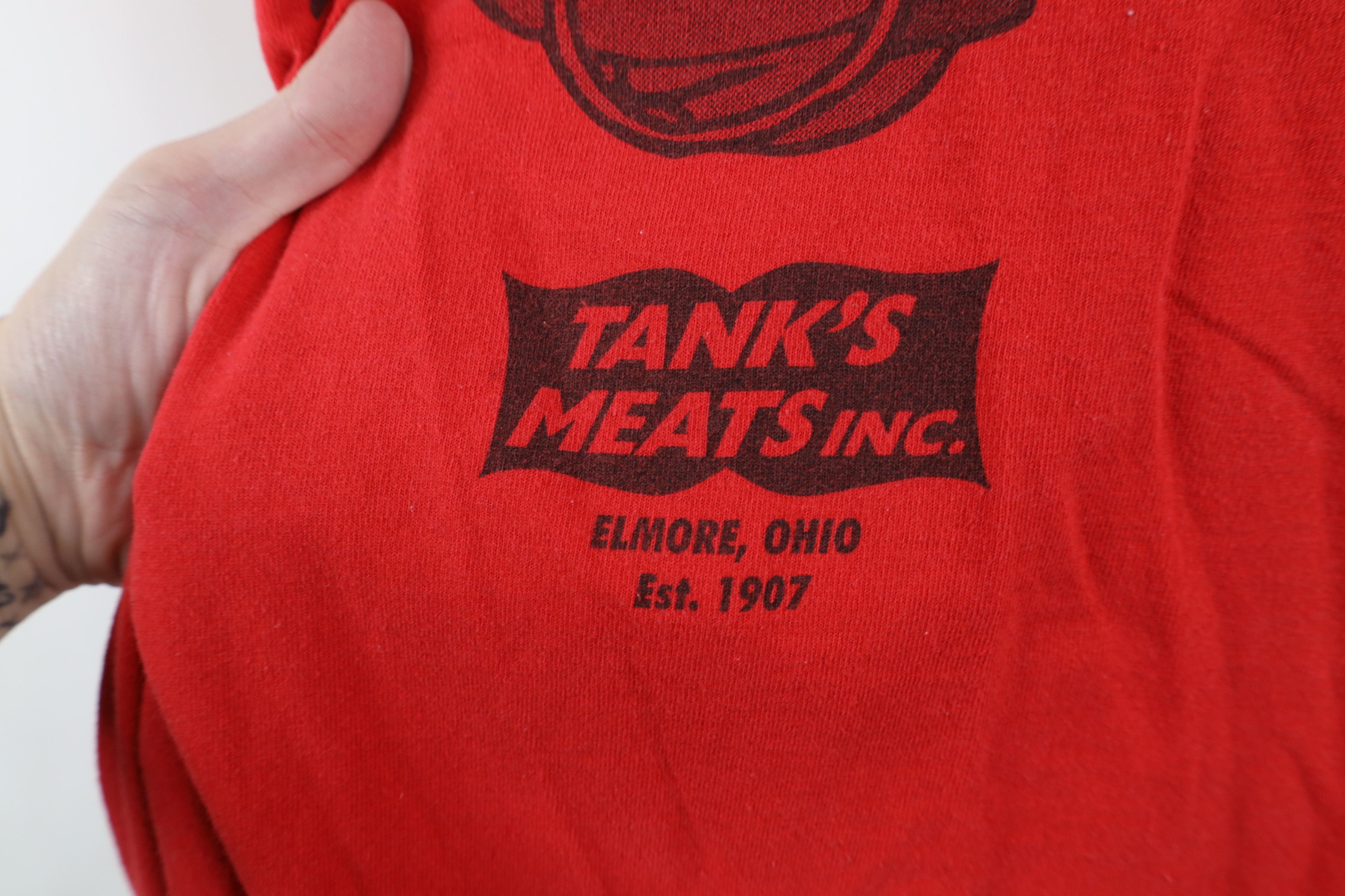 Vintage Vintage 90s Spell Got Meat Carnivore Tank Top T-Shirt Red Size US XXL / EU 58 / 5 - 11 Thumbnail