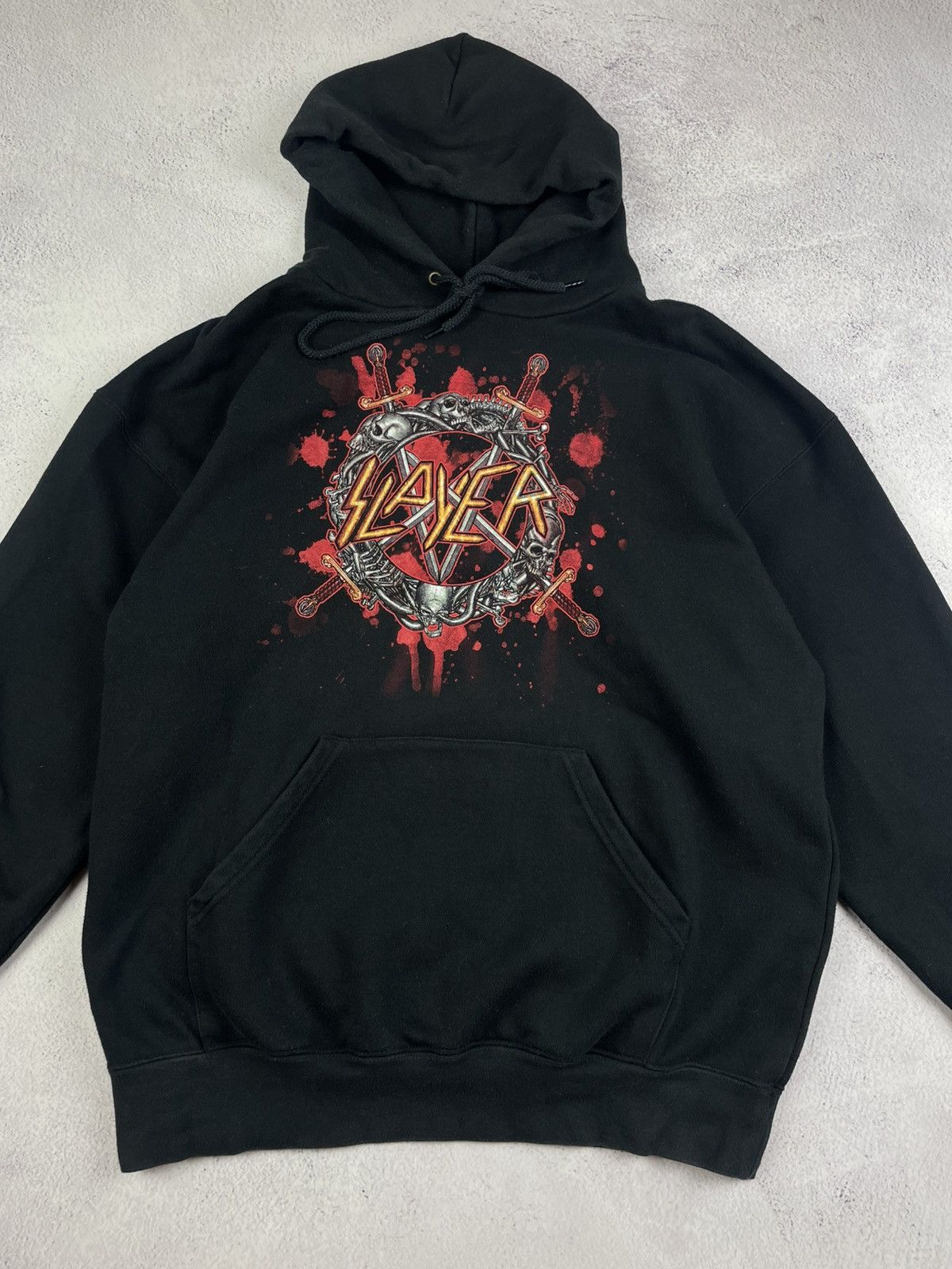 Slayer Vintage Slayer Hoodie Black L Front & Back Print Metal Band Size US L / EU 52-54 / 3 - 3 Thumbnail