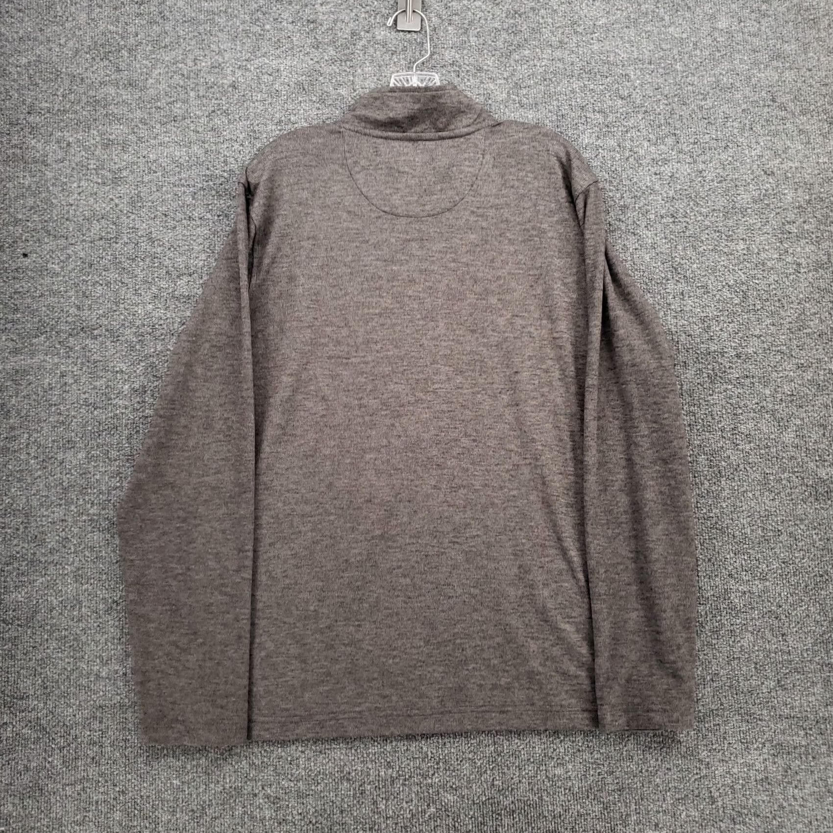 Gap Gap Mens L Large Gray Long Sleeve 1/4 Zip Stretch Mock Neck Pullover Sweater Size US L / EU 52-54 / 3 - 2 Thumbnail