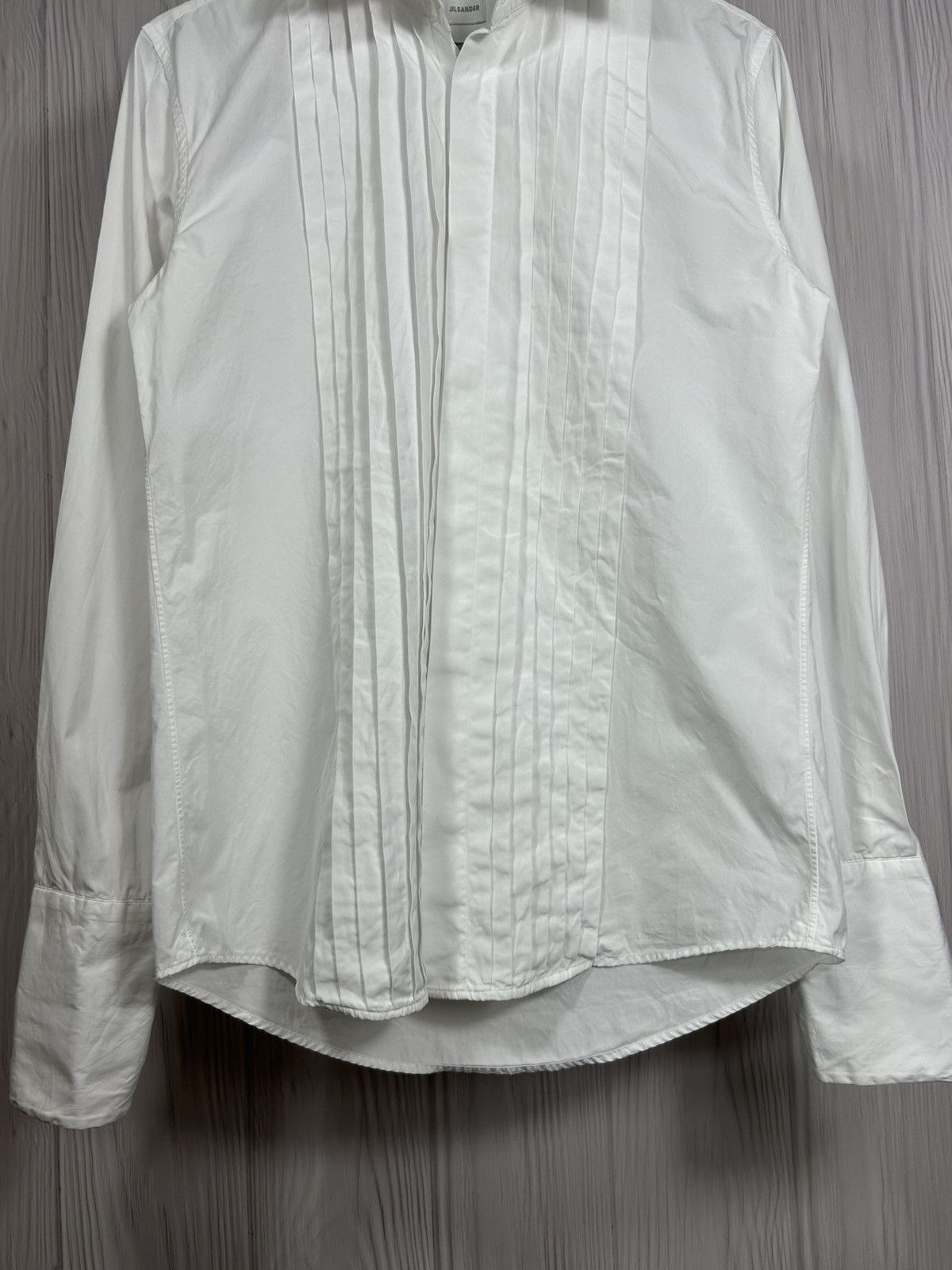 Jil Sander Jil Sander Pleated Dress Shirt 38 Button Up Size US M / EU 48-50 / 2 - 4 Thumbnail