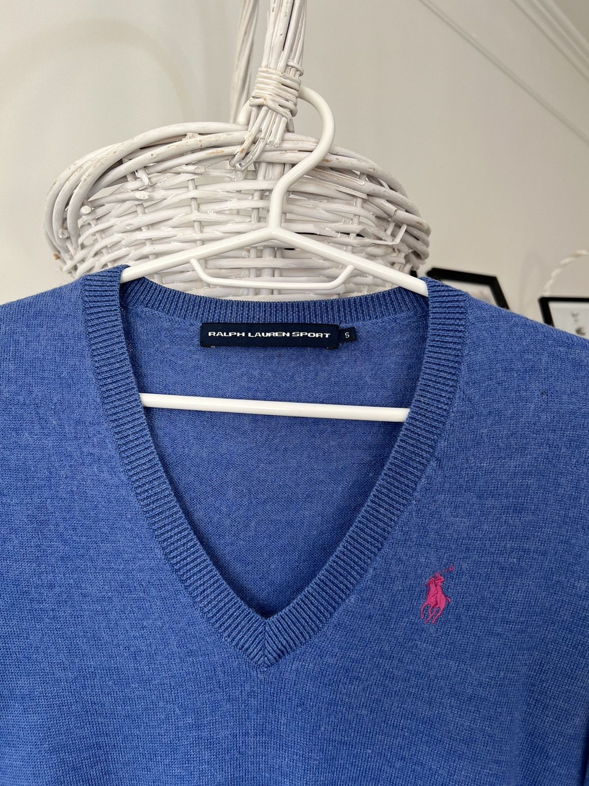 Polo Ralph Lauren × Ralph Lauren Sport × Vintage Vintage Polo Sport Ralph Lauren V-neck Knit Sweater Jumper Size S / US 4 / IT 40 - 2 Thumbnail