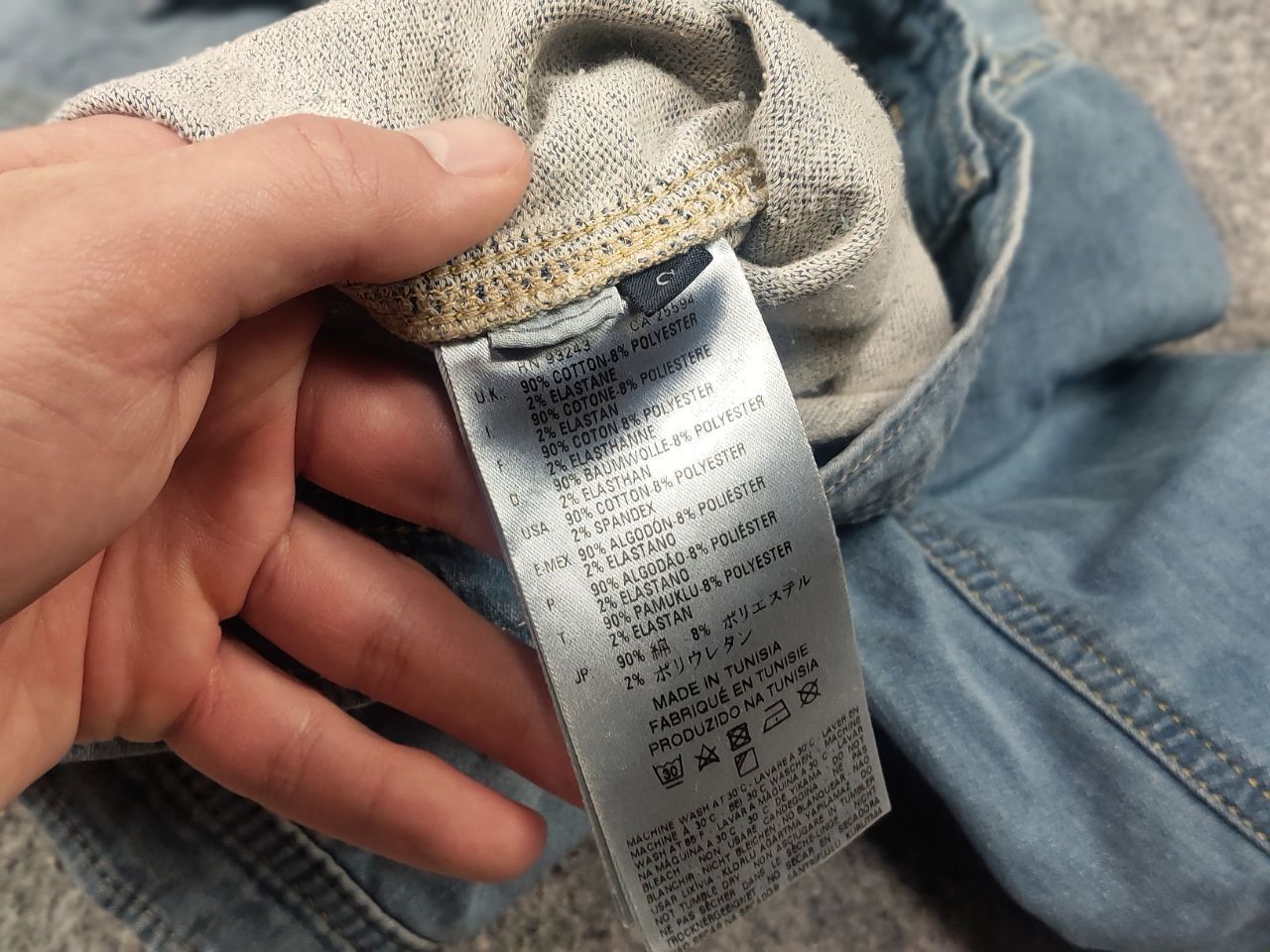 Diesel Vintage 90's Diesel Elshar Ne Juzicon denim stretch Jacket Size US S / EU 44-46 / 1 - 16 Thumbnail