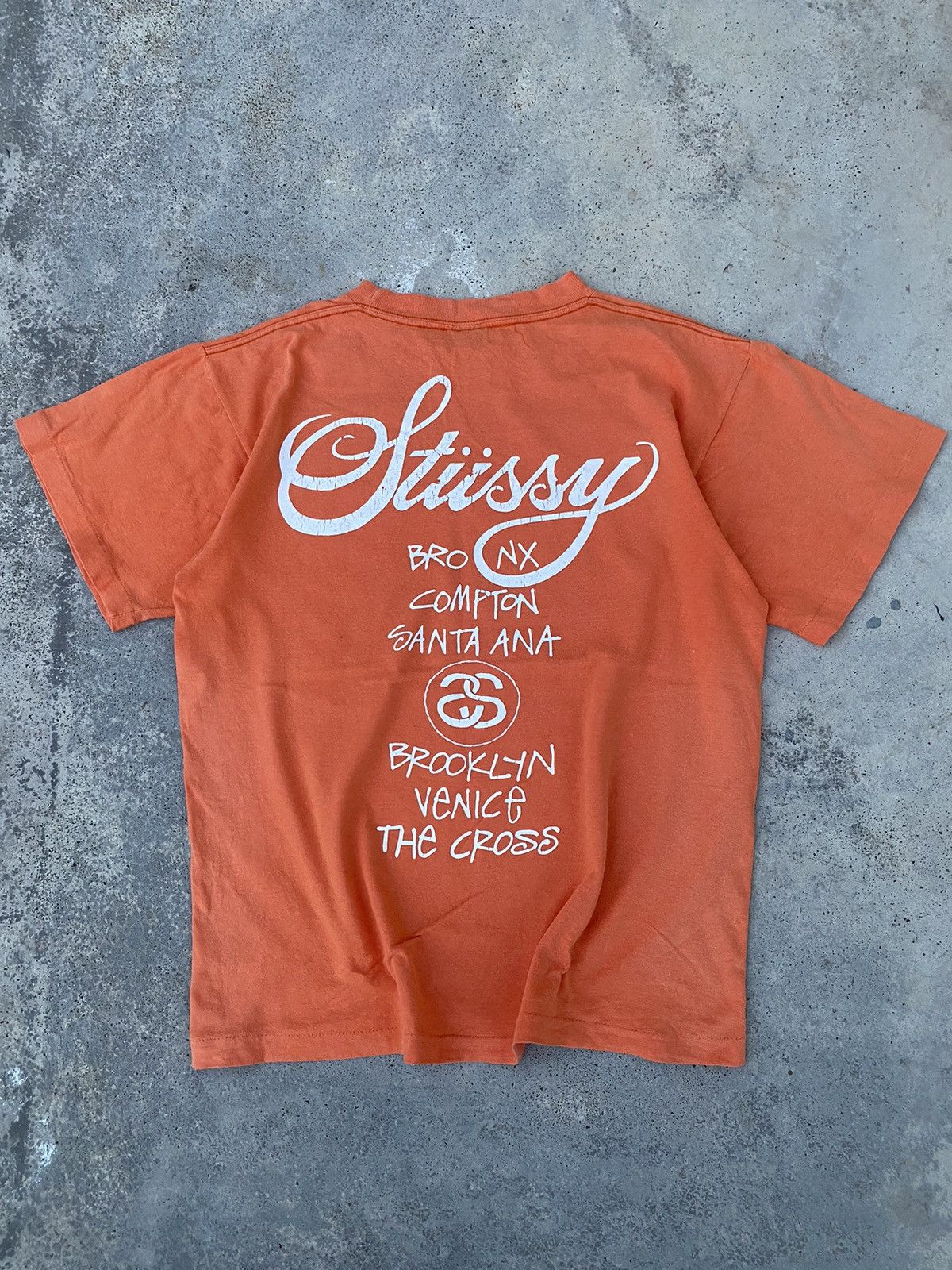 Stussy Vintage 90s Stussy World Tour Shirt Rare Colour Size US M / EU 48-50 / 2 - 3 Thumbnail