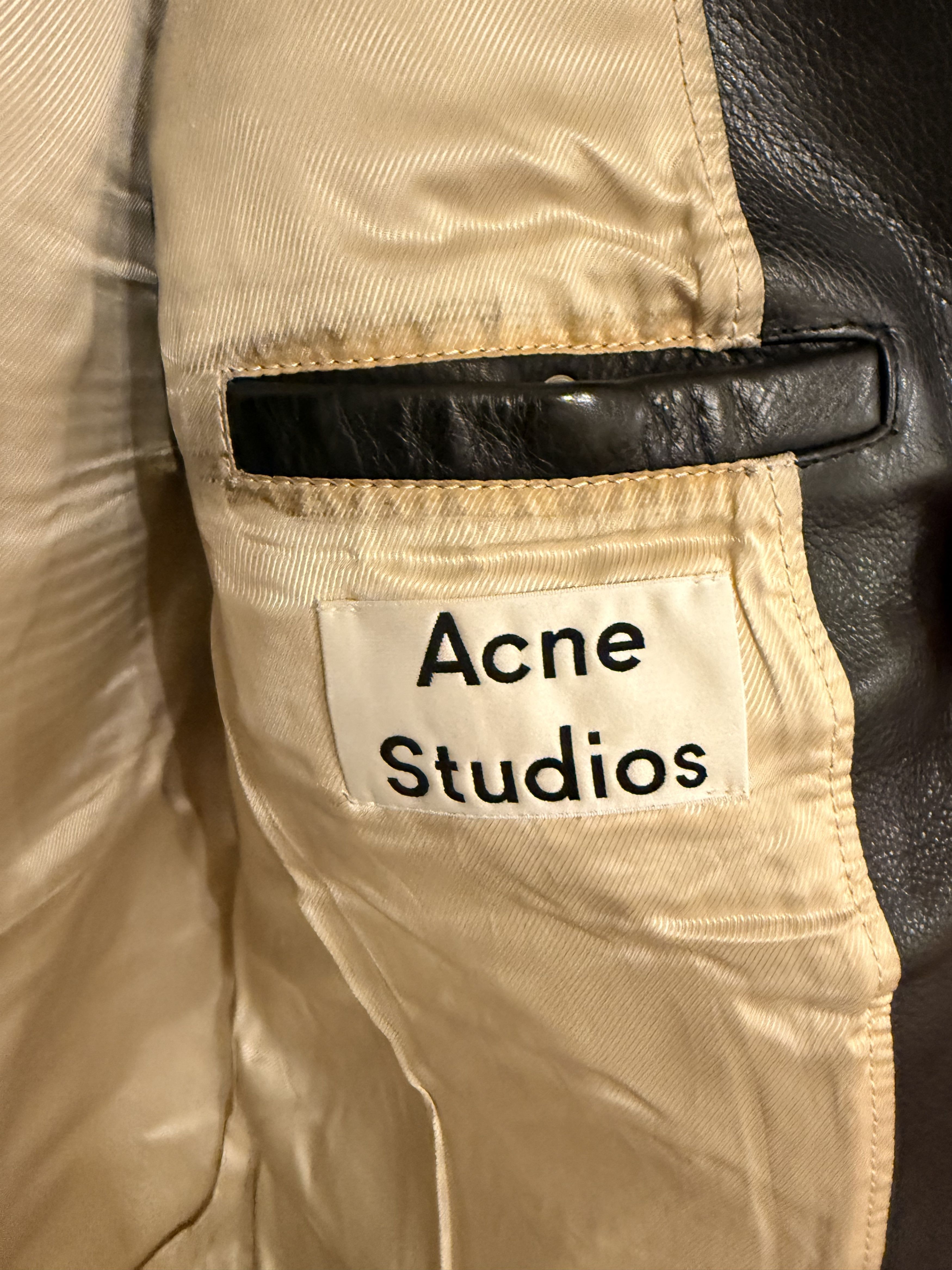 Acne Studios “Oliver” Leather Jacket size 52 Size US L / EU 52-54 / 3 - 15 Thumbnail
