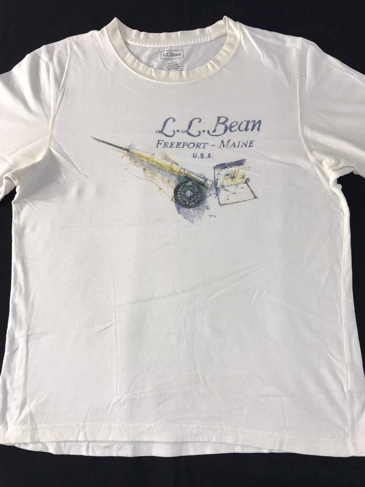 L.L. Bean LL Bean Freeport Maine Usa Fishing Gear Printed Tee Size US L / EU 52-54 / 3 - 1 Thumbnail