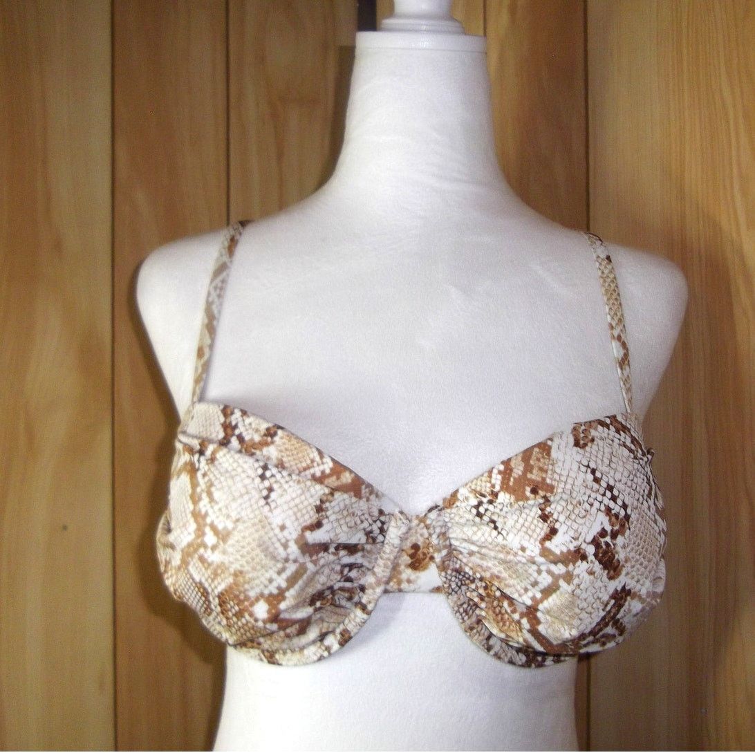 Other NWT Shade & Shore Snake Print Underwire Bikini Top 34D Size ONE SIZE - 1 Thumbnail