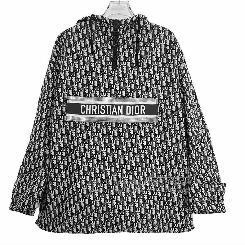 Dior Dior Dark blue logo old flower full print hooded semi-zipp Size XS / US 0-2 / IT 36-38 - 1 Thumbnail