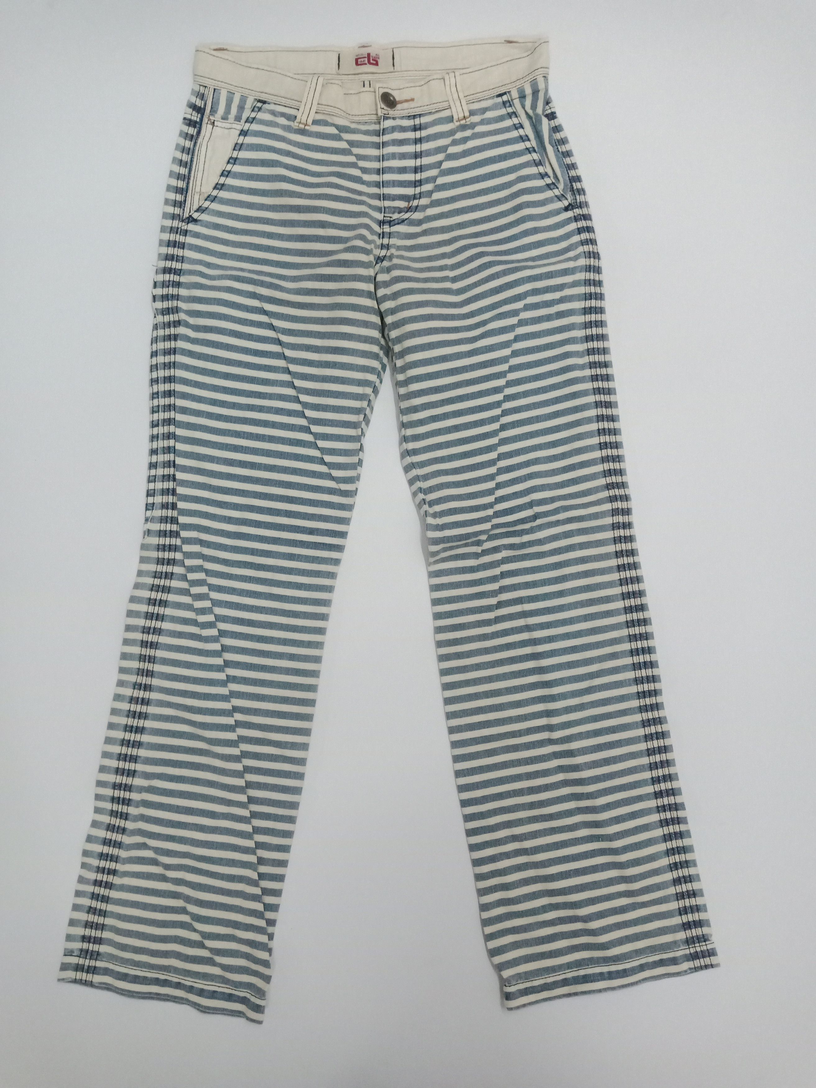 Japanese Brand Cube Sugar Prisoner Stripes Pants #P1 Size US 31 - 1 Thumbnail