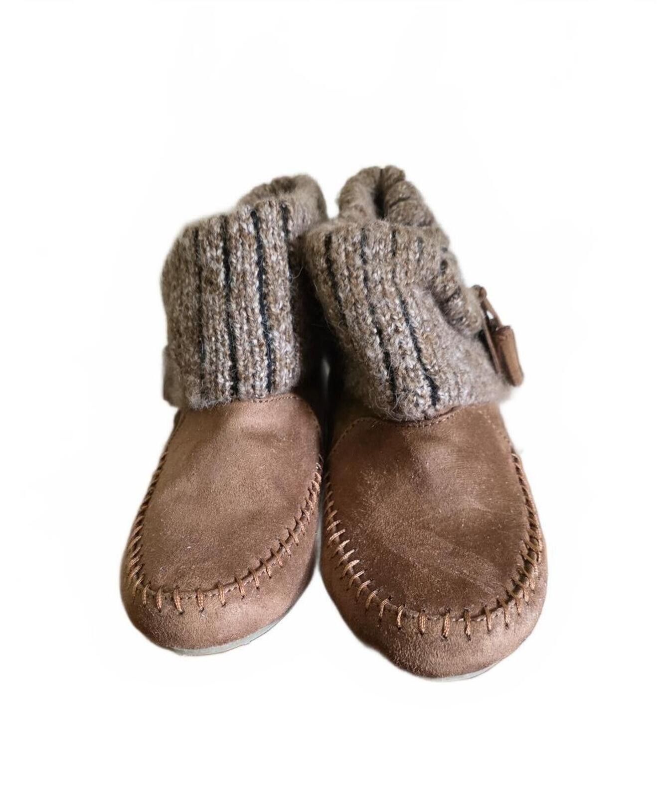 Airwalk Airwalk Brown Suede Knit Ankle Boots Size 8 US Womens Tassle Size US 8 / IT 38 - 3 Thumbnail