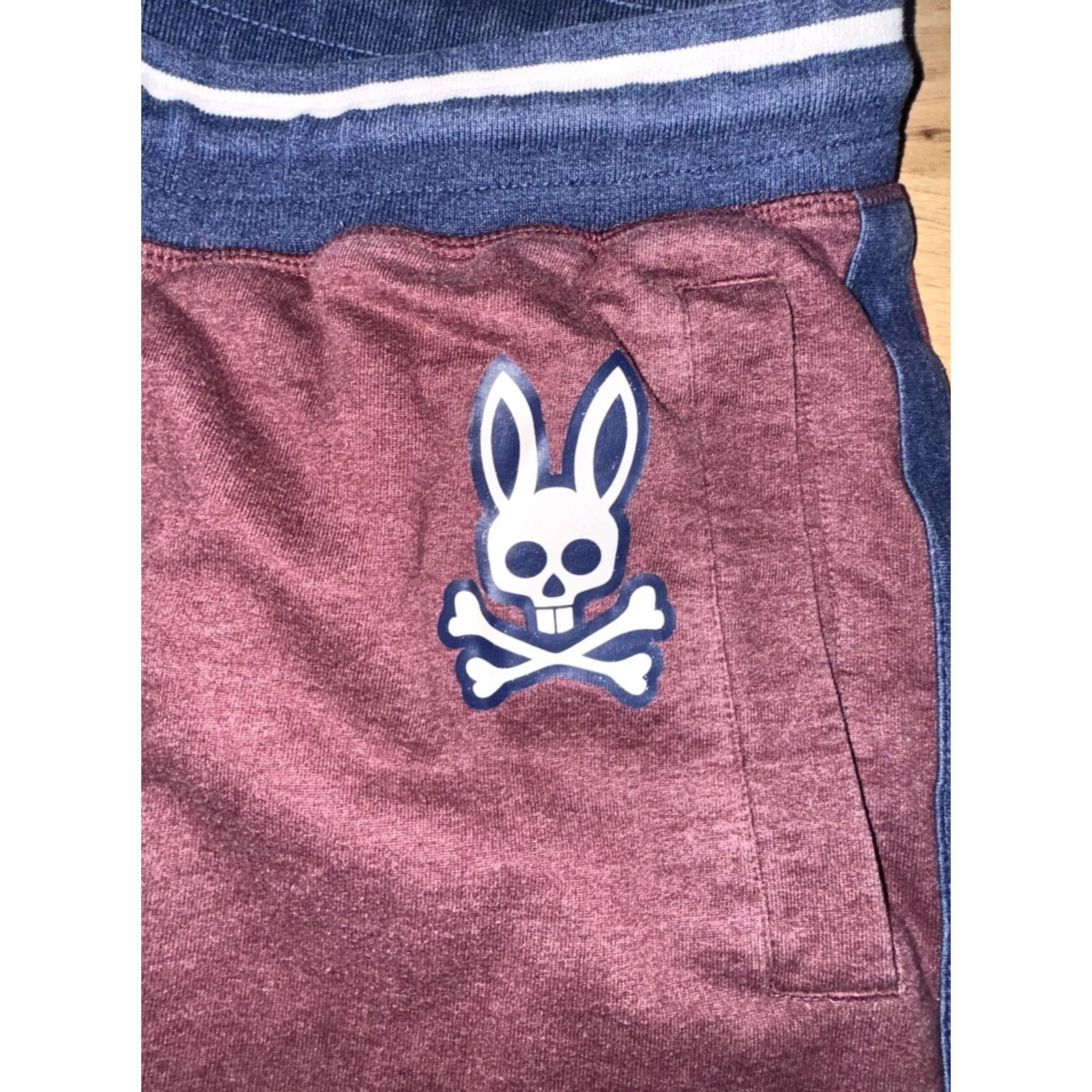 Psycho Bunny Psycho Bunny Men's Maroon Track Pants Joggers XL Red Activewear Jogger Regular Size US 36 / EU 52 - 2 Thumbnail