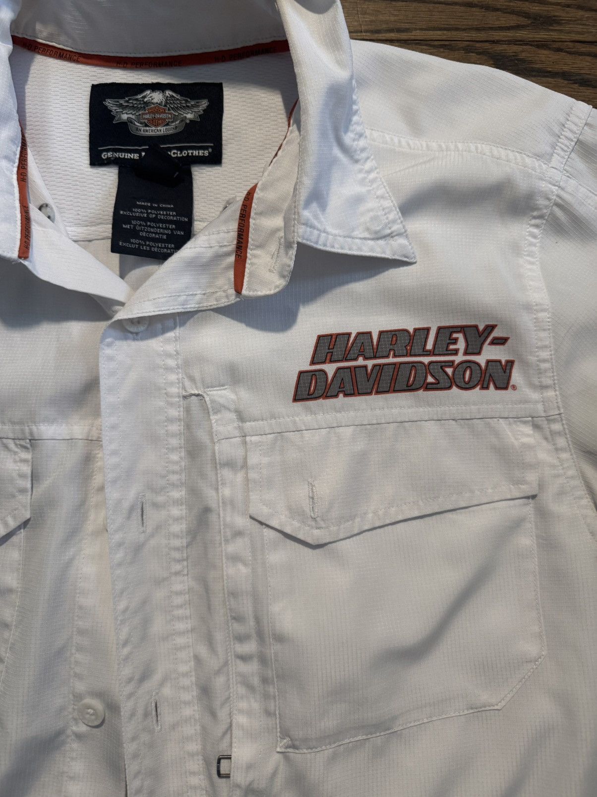 Harley Davidson Harley Davidson Button Up Shirt M/L Reflective Print Size US M / EU 48-50 / 2 - 5 Thumbnail
