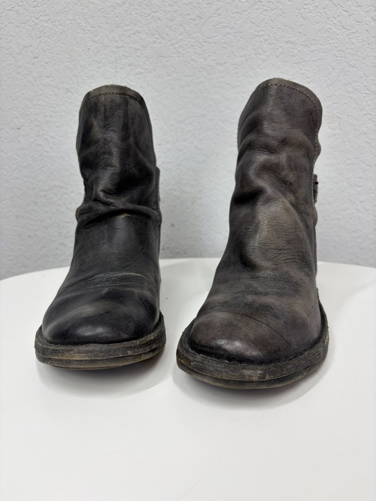 If Six Was Nine Vintage Y2K Guidi CCP Style Distressed Leather Biker Boots Size US 8 / EU 41 - 8 Thumbnail